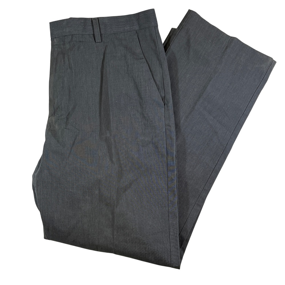 Banana Republic Chino Pants Men 34x30 Grey Tailored Fit Non-Iron Cotton Trousers